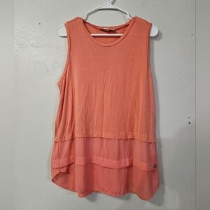 MICHAEL michael Kors Coral Sleeveless Top!